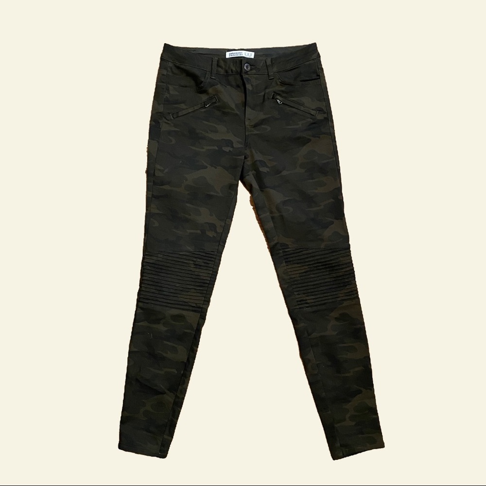 Zara camo skinny jeans